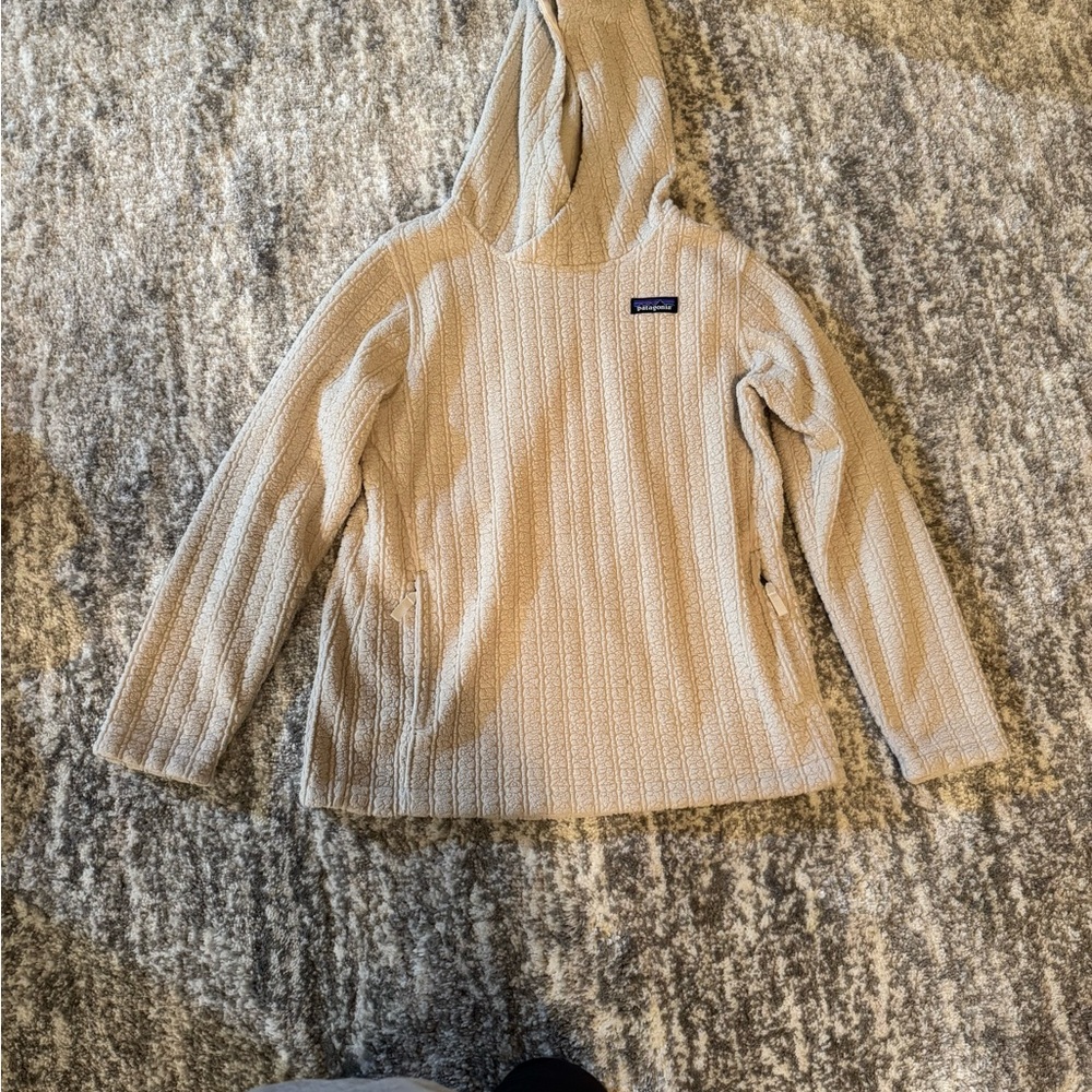 Patagonia Light Tan Hooded Pullover
